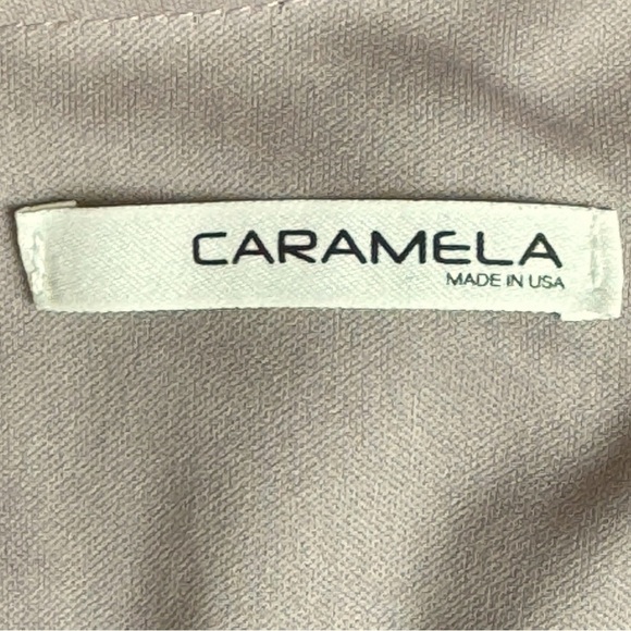 Caramela Dusty Lavender Snakeskin Print Long Sleeve Mini Dress Size Large - Picture 7 of 8